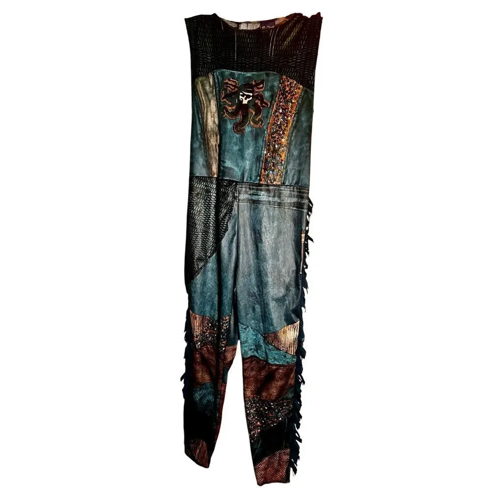 Descendants 3-Uma Costume. 2 pieces - Sleeveless Jumpsuit & Jacket Youth M 7-8